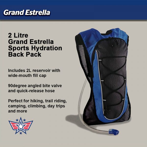 Grand Estrella Sports Hydration Back Pack