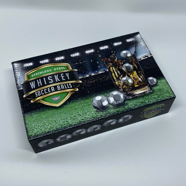 Stainless Steel Whiskey Stones Soccer Balls